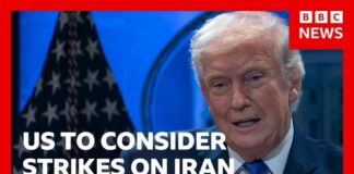 US President Donald Trump 'considering' military strikes on