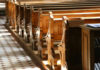 Gen Z FLOODS Churches—Boomers Left Behind Interior of a church featuring wooden pews and natural light streaming in