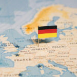 France Poll BOMBSHELL: “Replacement” Fears Surge Map of Europe with a small German flag pin marking Germany