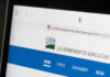 Screenshot of the USDA official website displaying navigation options