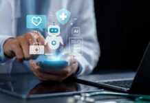 Mayo Clinic’s Bold Bet: Doctor-Founders Healthcare professional interacting with a smartphone displaying health-related icons