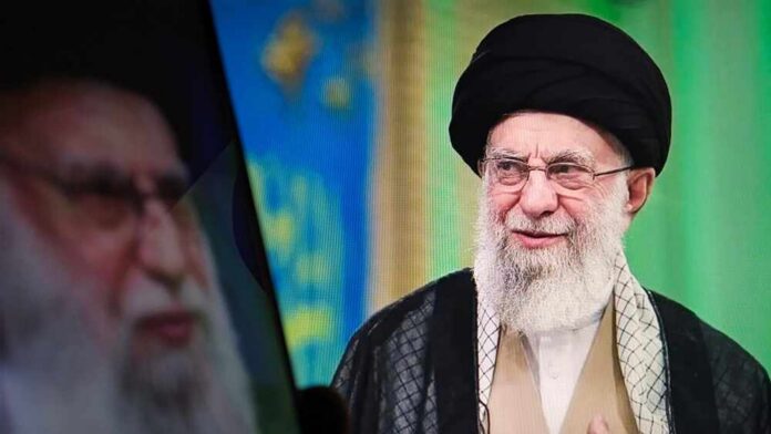 Ali Khamenei speaking during a public address